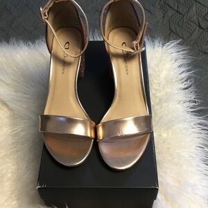 CL by Laundry Rose Gold Heeled Sandals